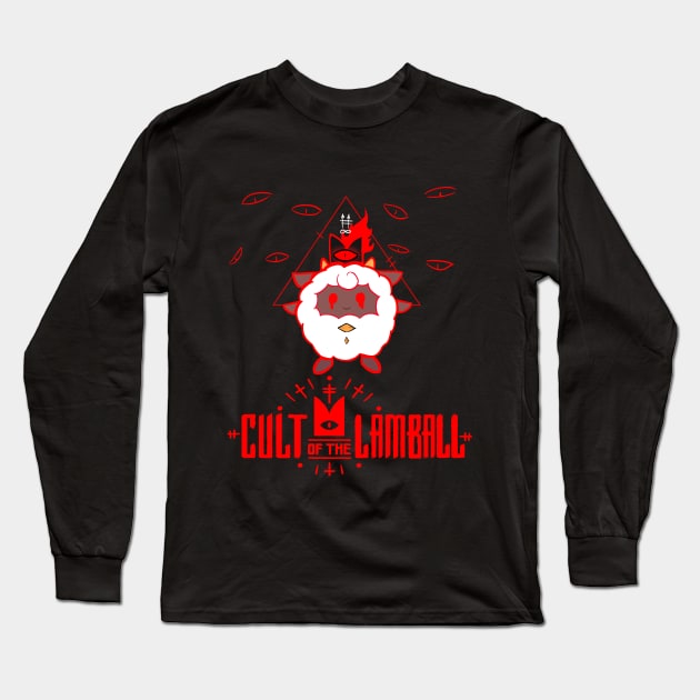 Cult of the lamball - Palworld crossover Long Sleeve T-Shirt by Vhitostore